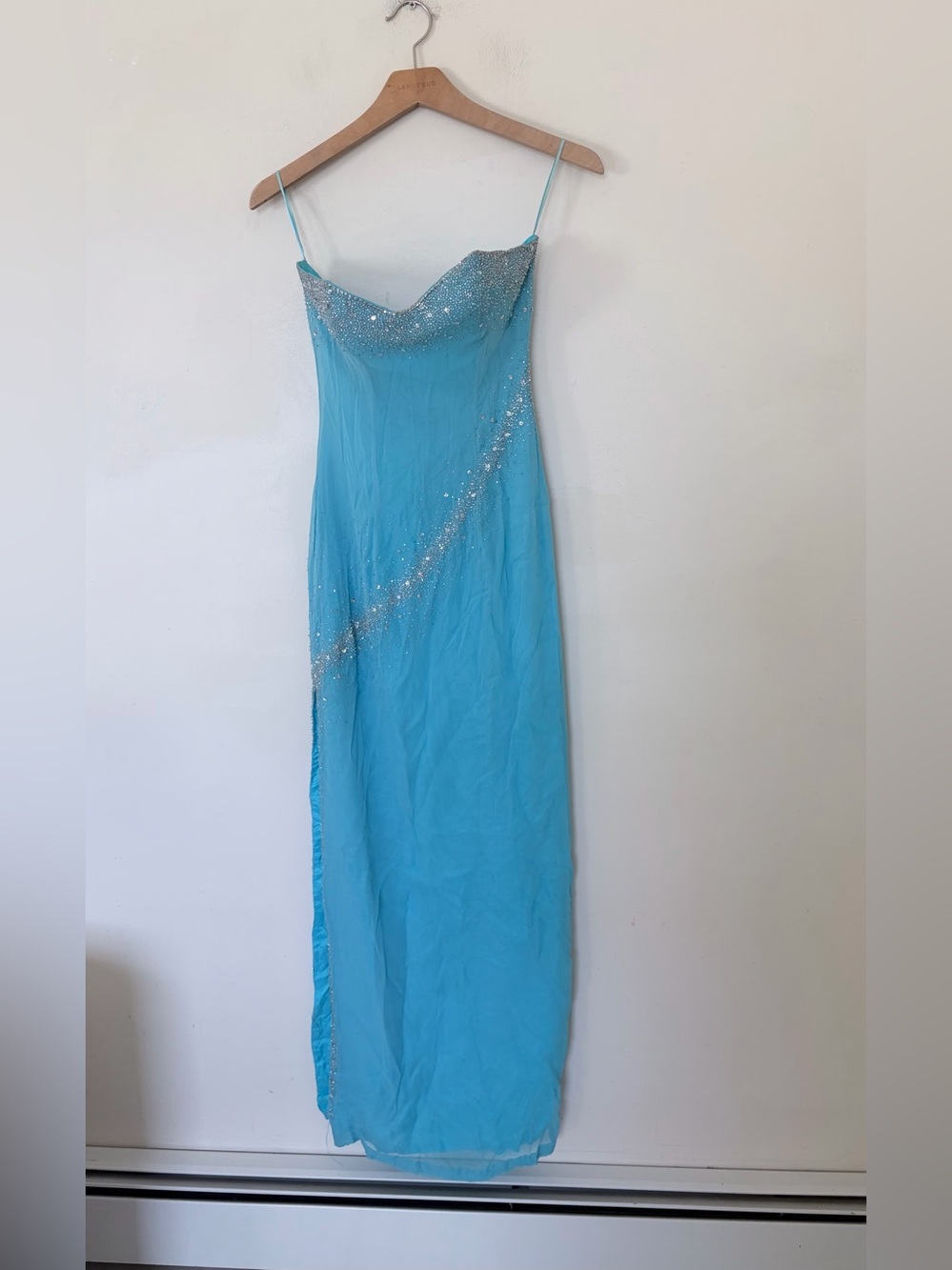 Vintage Y2K beaded prom dress Milky Way embellished party dress night out club s